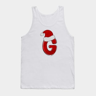 Letter G - Christmas Letter Tank Top